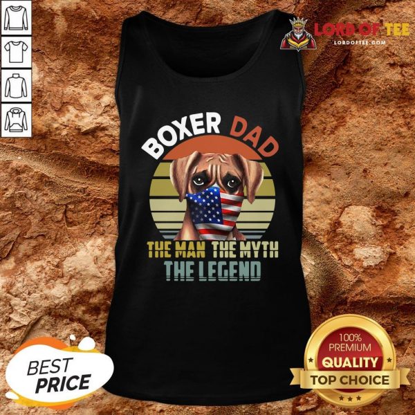 Hot Boxer Dog Dad US Flag Face Mask The Man The Myth The Legend Tank Top Design By Lordoftee.com
