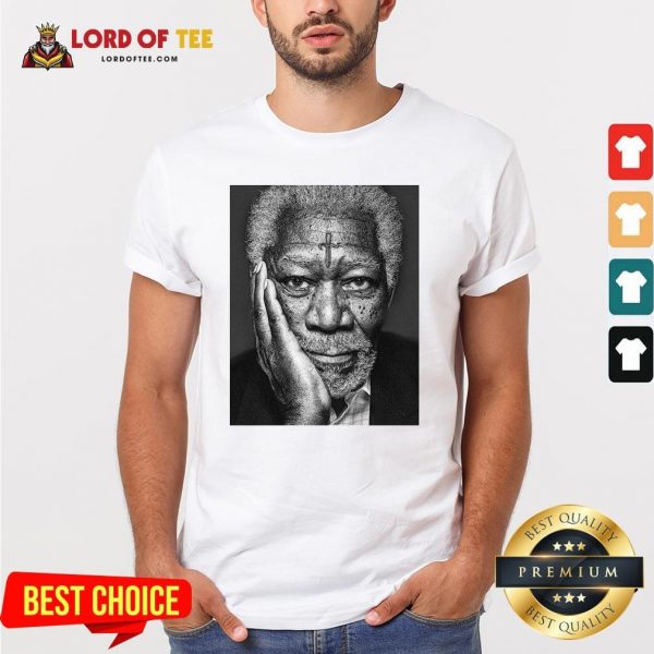 Morgan Freeman Photographed Shirt