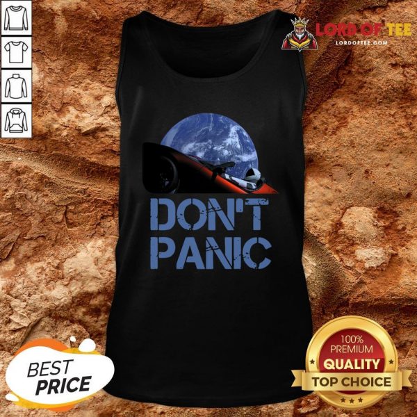 Official Don’T Panic Starman Essential Tank TopOfficial Don’T Panic Starman Essential Tank Top