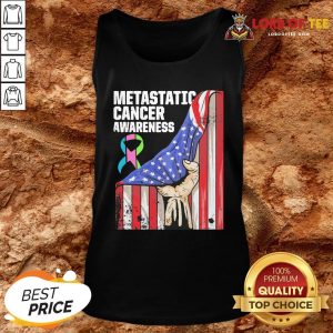 Official Metastatic Cancer Awareness American Flag Tank Top