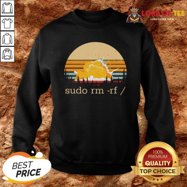 Official Sudo Rm Rf Vintage Sweatshirt