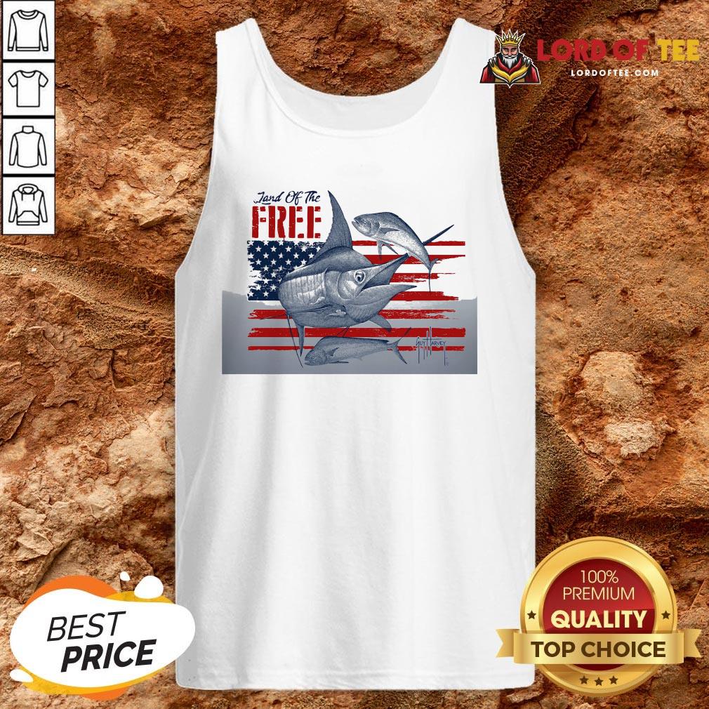 Top American Flag Land Of The Free Fish Tank Top Design By Lordoftee.com