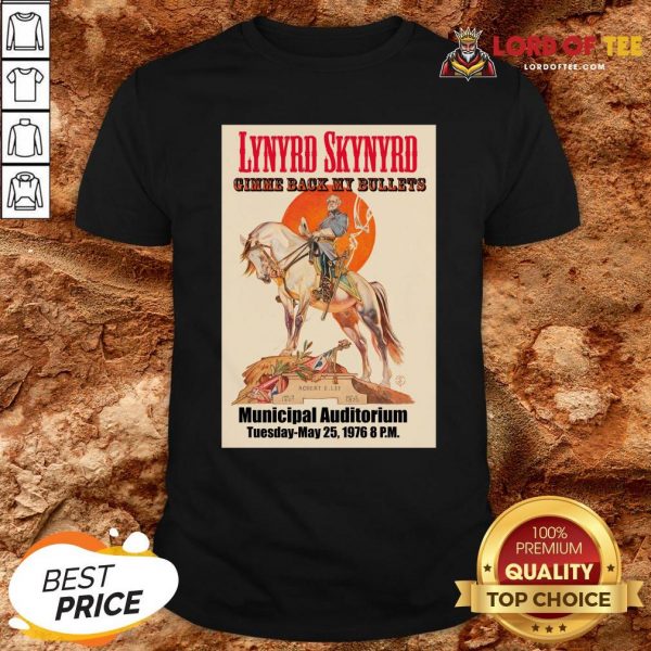 Top Lynyrd Skynyrd Gimme Back My Bullets Municipal Auditorium Shirt Design By Lordoftee.com
