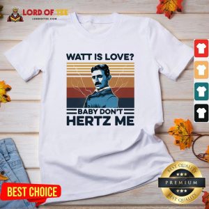 Watt Is Love Baby Don't Hertz Me Vintage V-neck