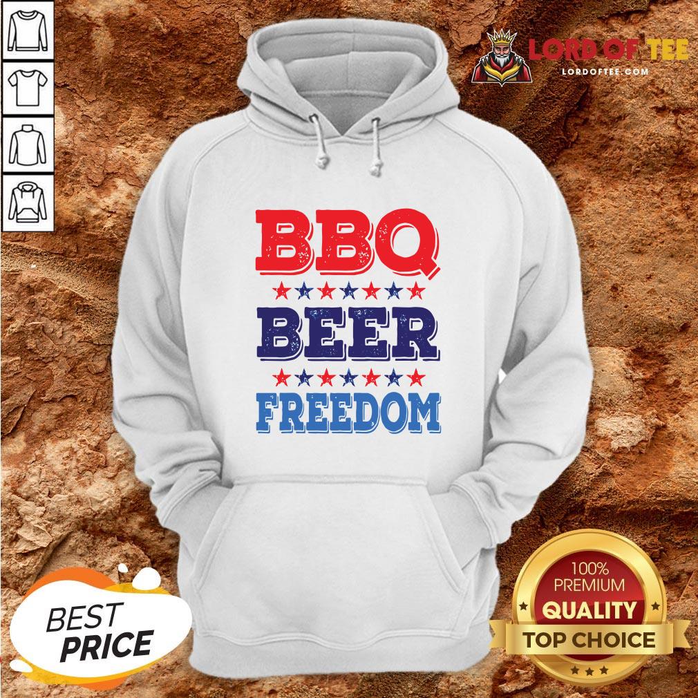 Awesome BBQ BEER And FREEDOM Hoodie