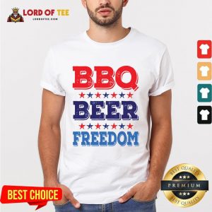 Awesome BBQ BEER And FREEDOM Shirt