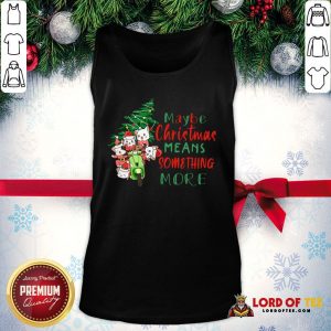 Awesome Cats Tree Maybe Christmas Means Something More Tank Top