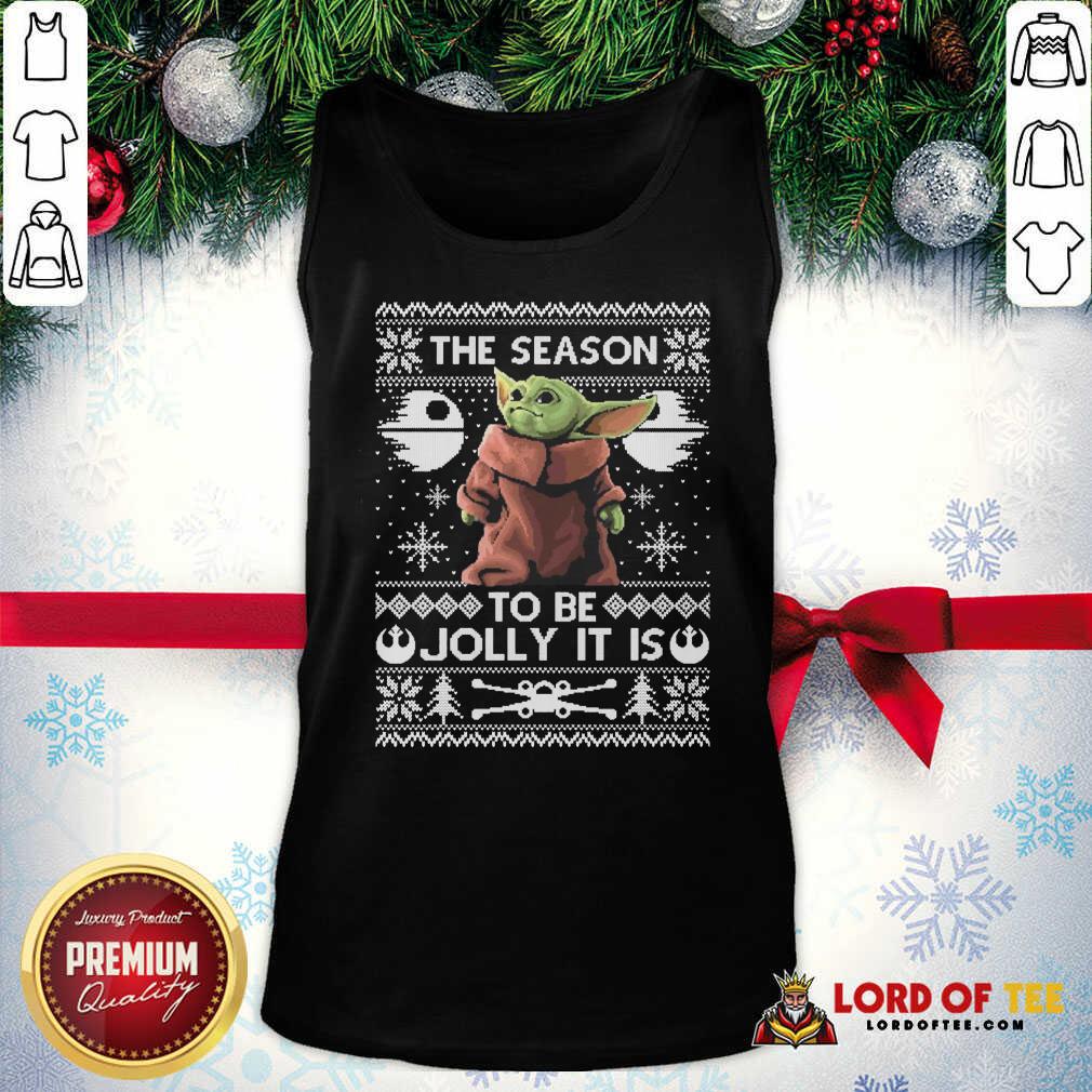 Cute 2020 The Child Baby Yoda Ugly Christmas Tank Top