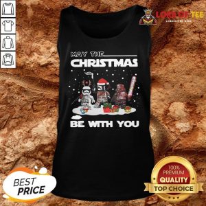Cute Star Wars Character May The Christmas Be With You Christmas Tank Top