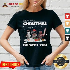 Cute Star Wars Character May The Christmas Be With You Christmas V-neck