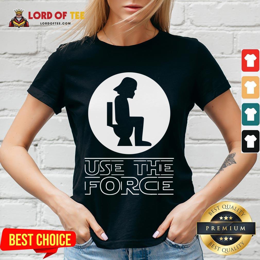 Funny Darth Vader Toilet Use The Force V-neck
