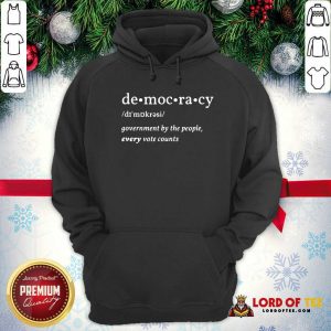 Democracy Government By The People Every Vote Counts Biden Trump 2020 Election Hoodie