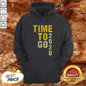 Funny Time To Go 2020 Goodbye 2020 Hello 2021 Golden Hoodie
