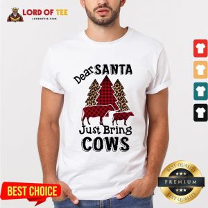 Hot Dear Santa Just Bring Cows Shirt