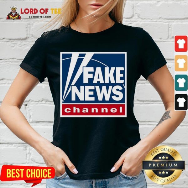 Hot Fake News Channel V-neck