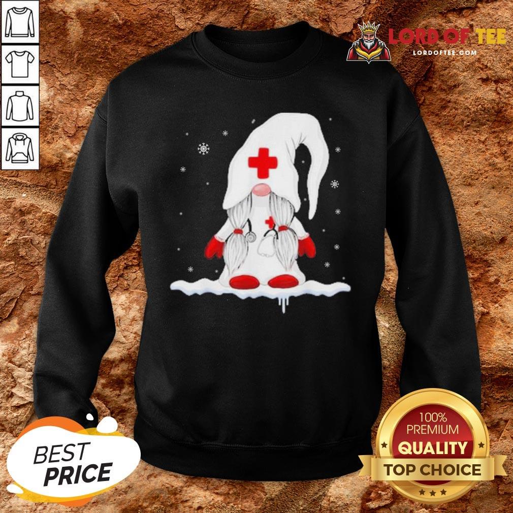 Hot Gnome Nurse Christmas SweatShirt