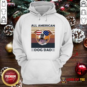 All American Pug Dog Dad Vintage Hoodie