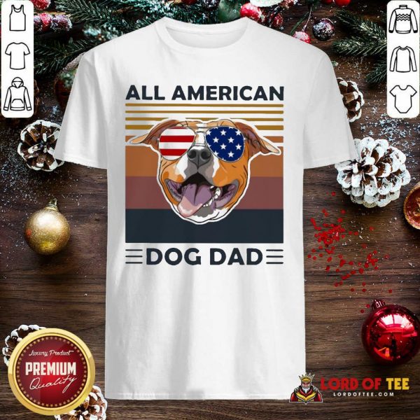 All American Pug Dog Dad Vintage Shirt