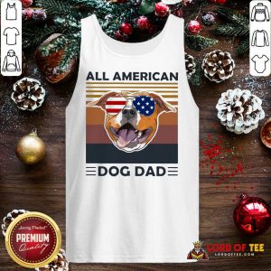 All American Pug Dog Dad Vintage Tank Top