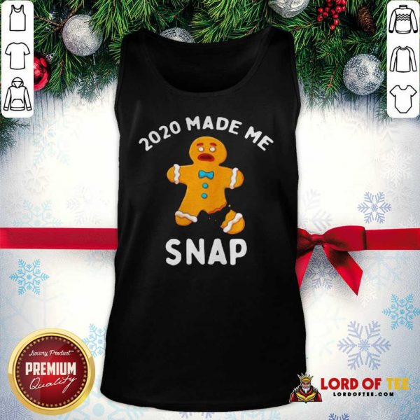 Nice Made Me Snap Gingerbread Man Oh Snap Christmas Tank Top