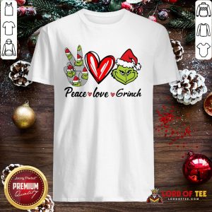 Nice Peace Love Grinch Santa Christmas 2020 Shirt