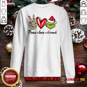Nice Peace Love Grinch Santa Christmas 2020 SweatShirt