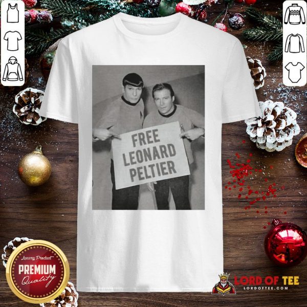 Nice Star Trek Peltier Free Leonard Peltier Shirt