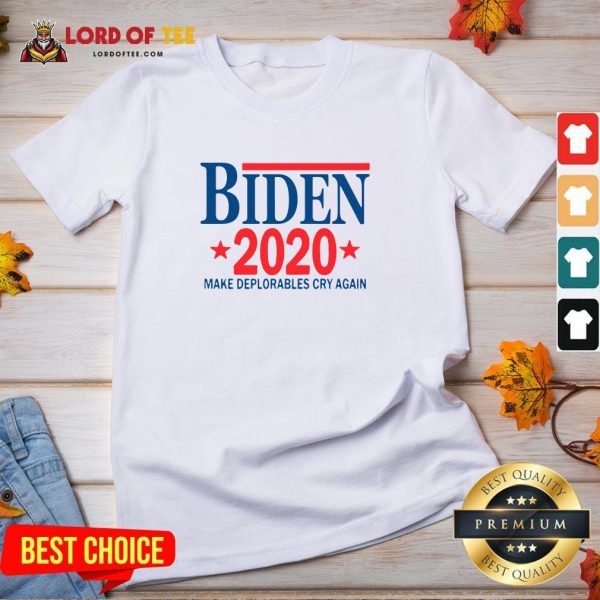 Official Biden 2020 Make Deplorables Cry Again V-neck