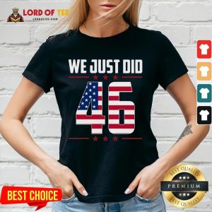 Official We Just Did 46 American Flag V-neck