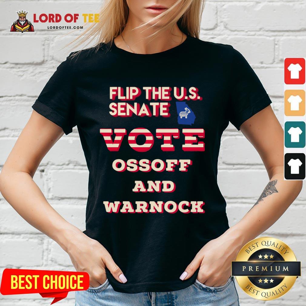 Original Ossoff Warnock Vote Georgia Flip US Senate V-neck
