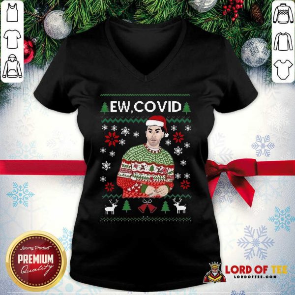 Perfect David Rose Ew Covid Ugly Christmas V-neck