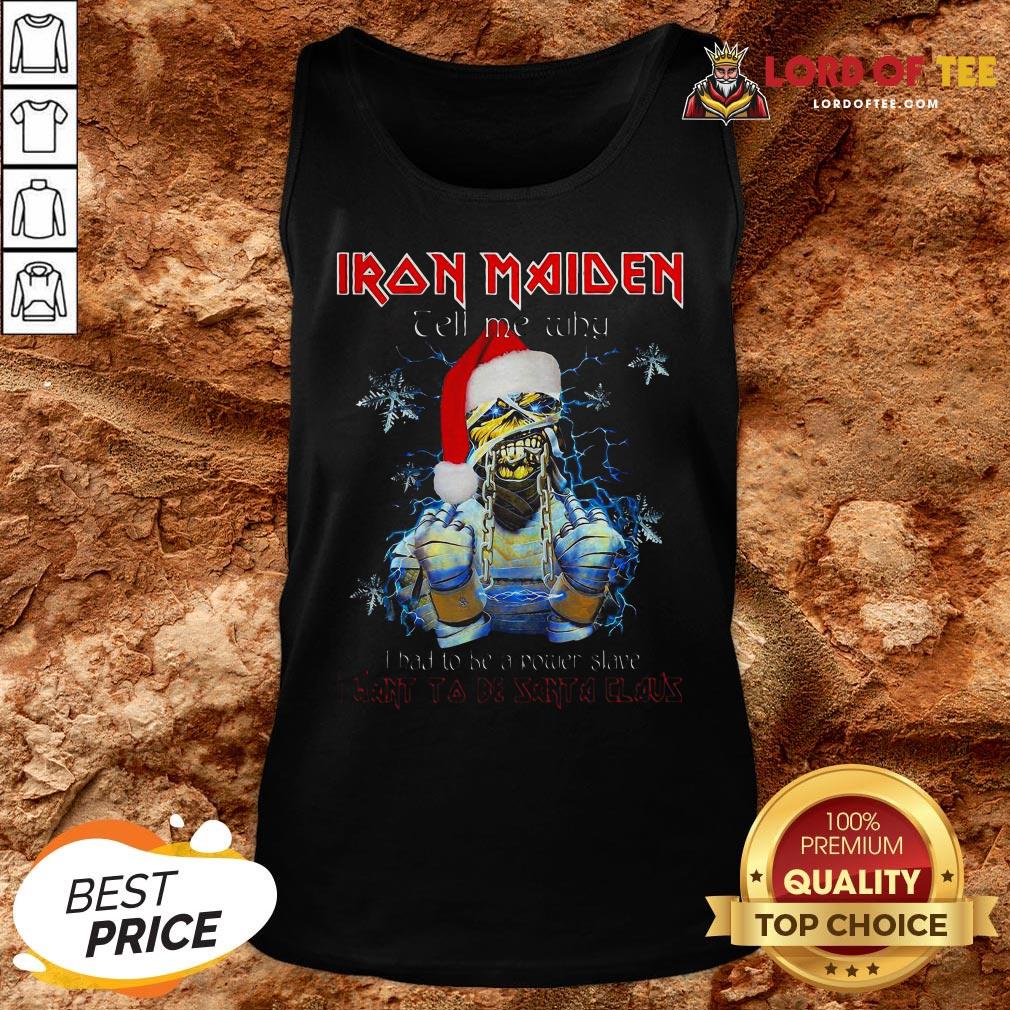 Perfect Iron Maiden Tell Me Why I Want To Be Santa A Claus Tank Top