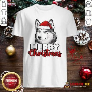 Merry Christmas Siberian Husky Dog Shirt