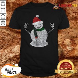 Premium Golf Snowman Ball Funny Christmas Shirt