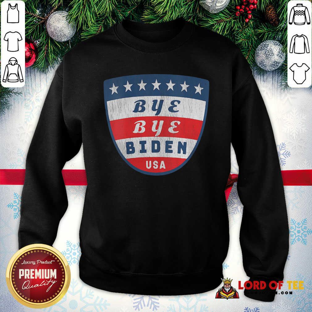  Bye Bye Biden USA Flag Shield SweatShirt