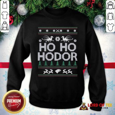 Ho Ho Hodor Toothless Merry Christmas SweatShirt - Design By Lordoftee.com