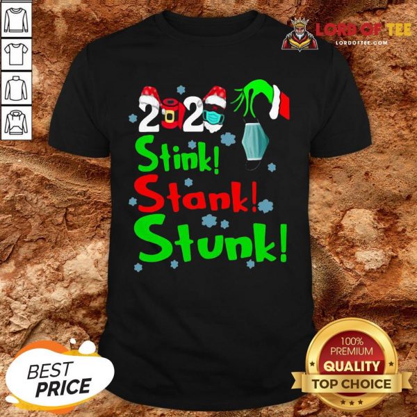 Pretty Stink Stank Stunk Funny Grinch Holiday Christmas Shirt