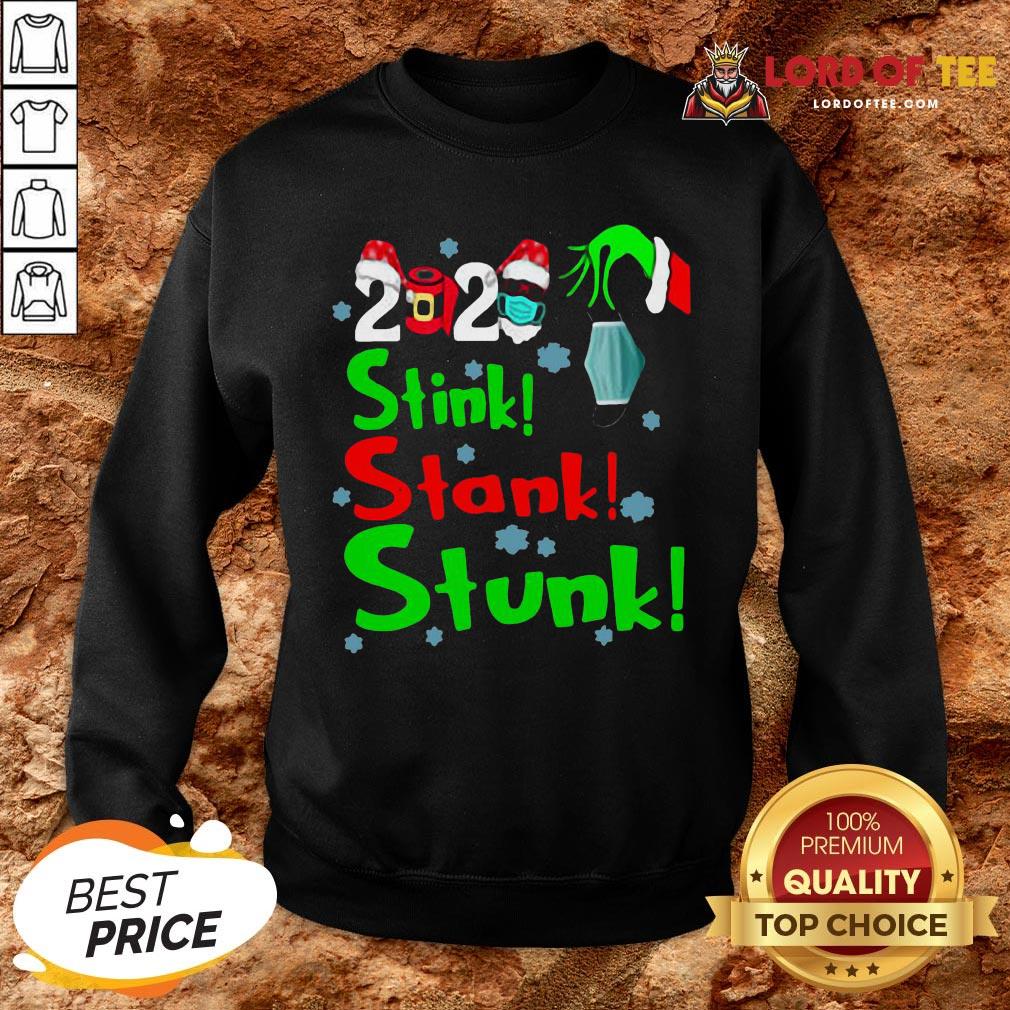 Pretty Stink Stank Stunk Funny Grinch Holiday Christmas SweatShirt