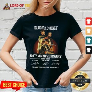 Pretty The Good The Bad And The Ugly 54th Anniversary 1966-2020 Thank You For The Memories Signatures V-neck