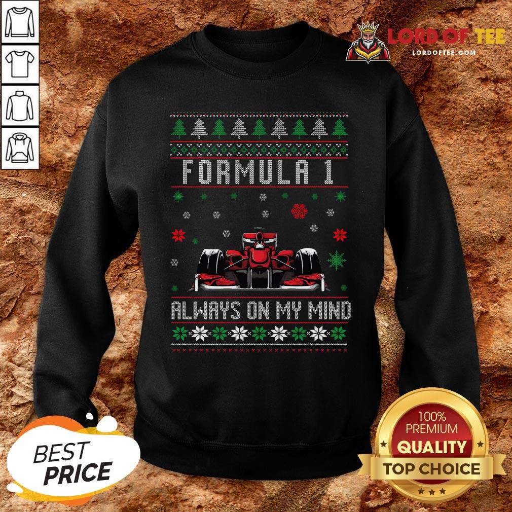 Top Formula 1 Always On My Mind Ugly Christmas SweatShirt