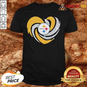 Top Pittsburgh Steelers Heart Diamond Shirt