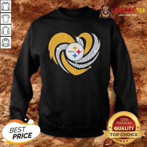 Top Pittsburgh Steelers Heart Diamond SweatShirt