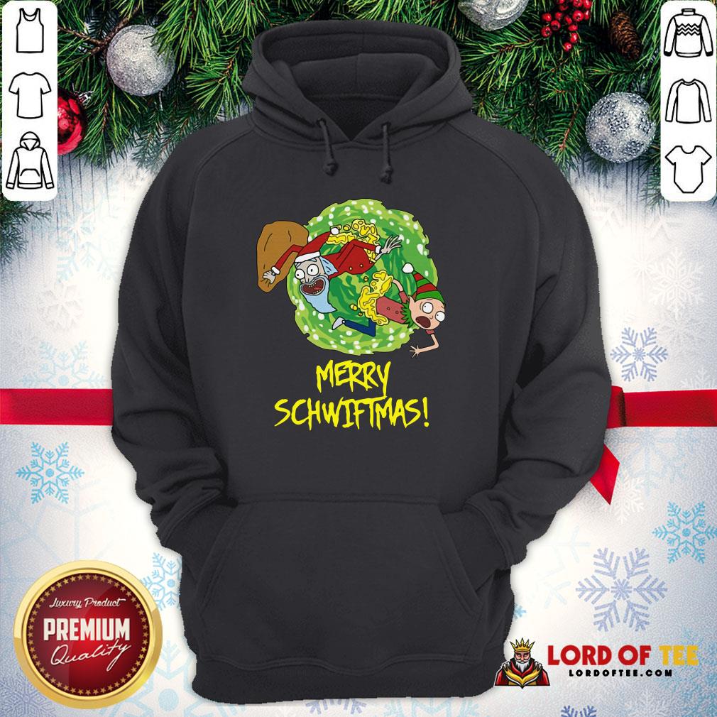Top Rick And Morty Merry Schwiftmas Ugly Christmas Hoodie