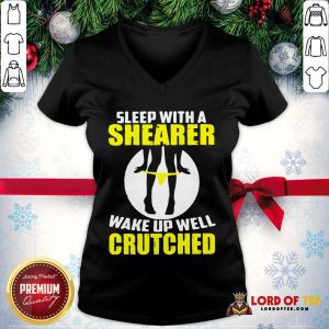 Top Sleep With A Shearer Wake Up Well Crutched V-neck