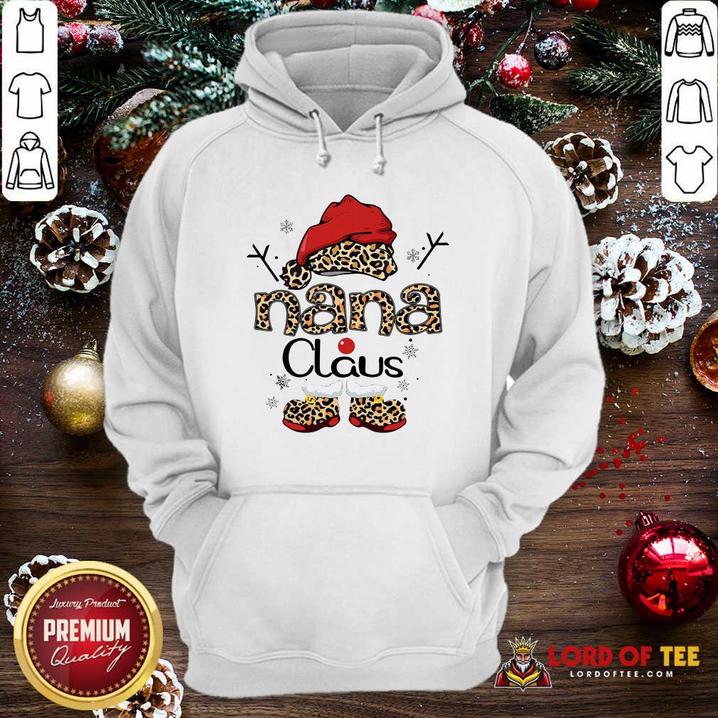 Leopard Nana Claus Ugly Christmas Hoodie-Design By Lordoftee.com 