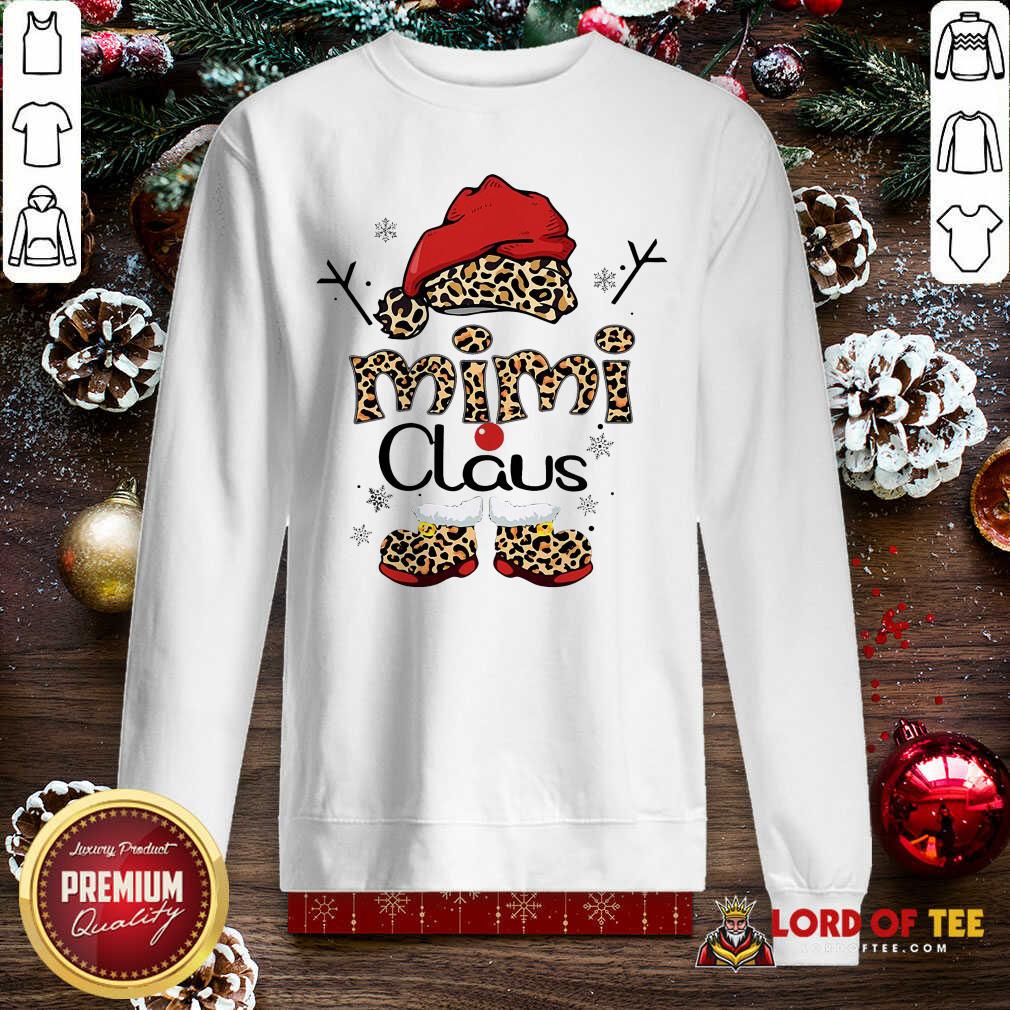 Leopard Mimi Claus Ugly Christmas Sweatshirt-Design By Lordoftee.com 