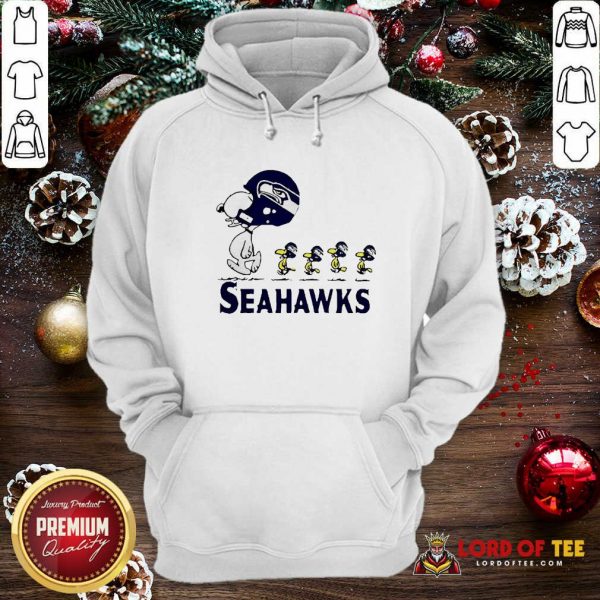 Snoopy And Woodstock Player Of Seattle Seahawks Hoodie - Design By Lordoftee.com
