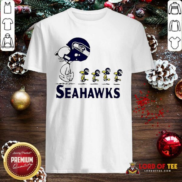 Snoopy And Woodstock Player Of Seattle Seahawks Shirt - Design By Lordoftee.com