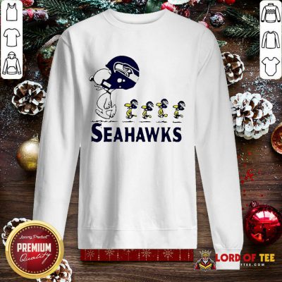 Snoopy And Woodstock Player Of Seattle Seahawks SweatShirt - Design By Lordoftee.com