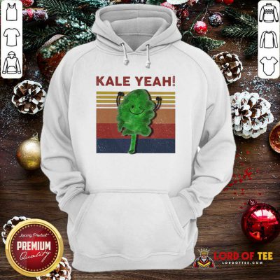 Kale Yeah Vintage Hoodie-Design By Lordoftee.com 